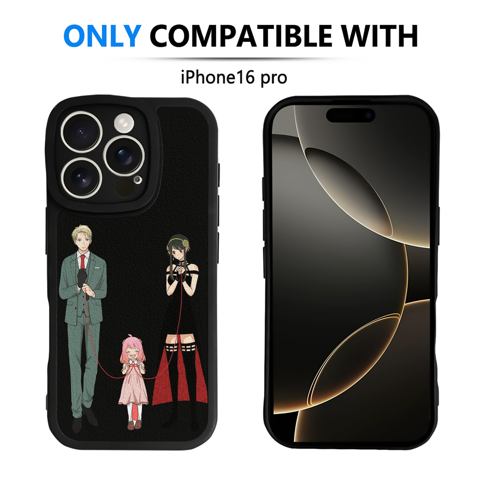 （画像用） SPY×FAMILY间谍家家酒 【iPhone 16シリーズ対応】シリコンスマホケース（レザー調） 材質：シリコン
